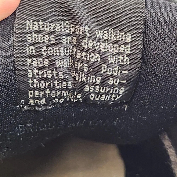 Natural Sport Womens Size 8 W Black Comfort Walking Shoes Lace Up Unworn - Picture 8 of 8